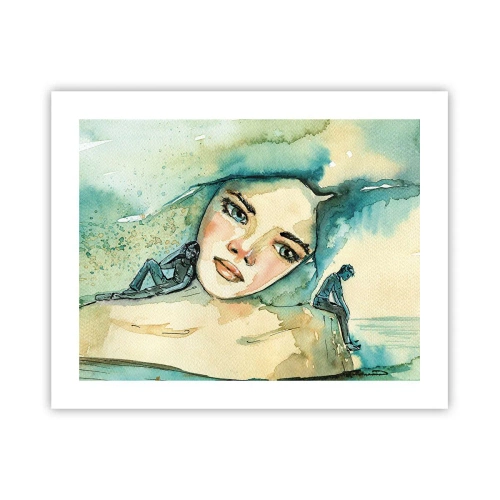 Poster - Am I blue? - 50x40 cm