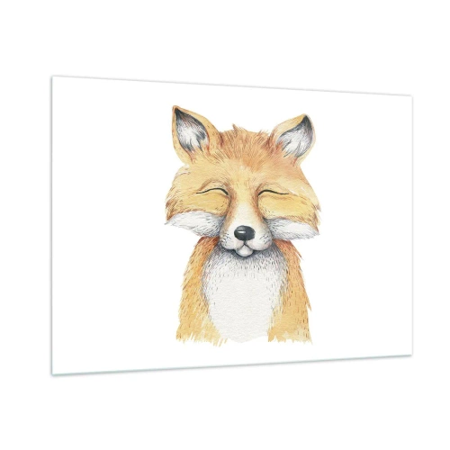 Tablou pe sticlă - Mofturi de vulpe - 100x70 cm