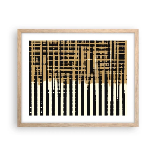 Poster în ramă de stejar deschis - Abstracție arhitecturală - 50x40 cm