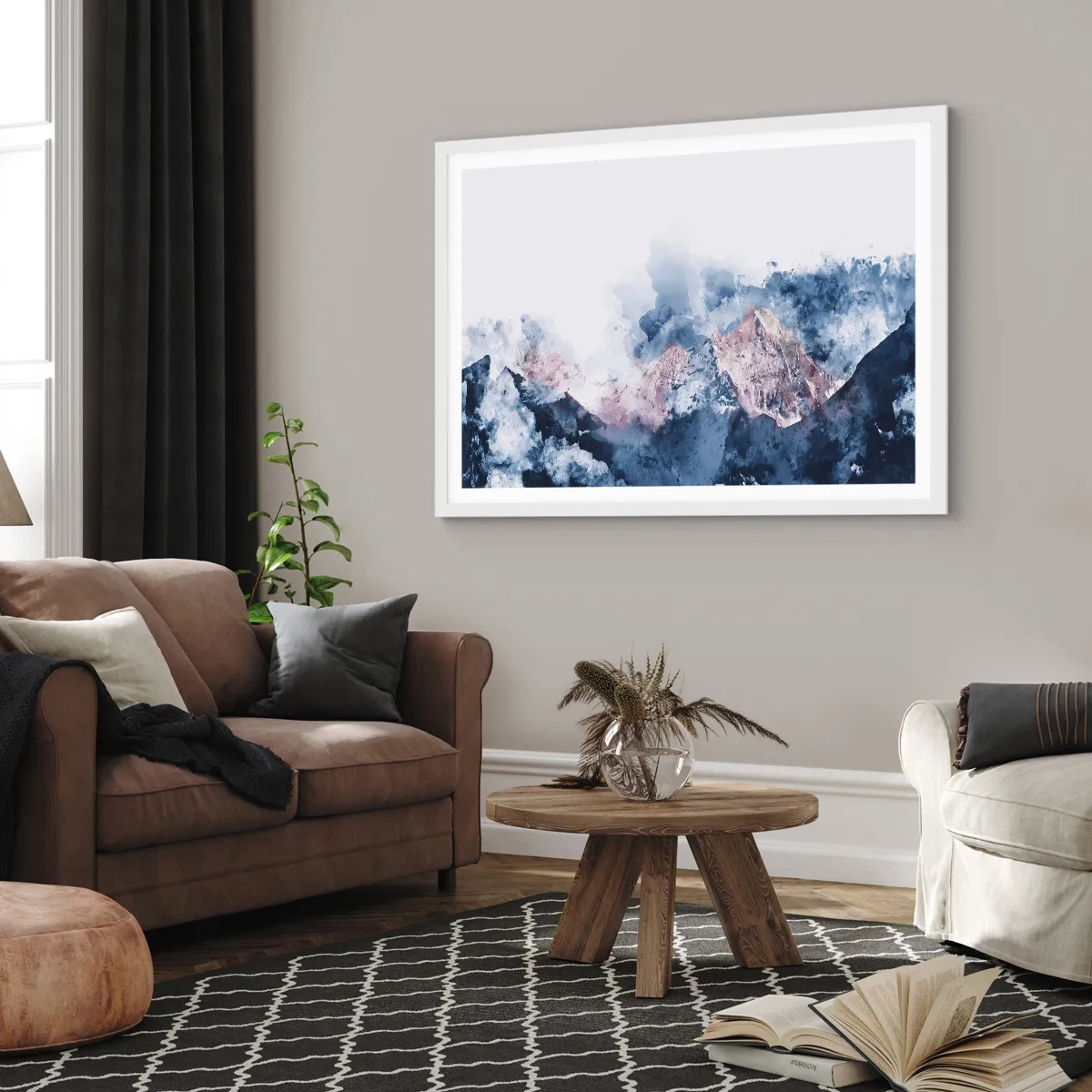 Poster în ramă albă - Acestea sunt vârfurile! - 70x50 cm