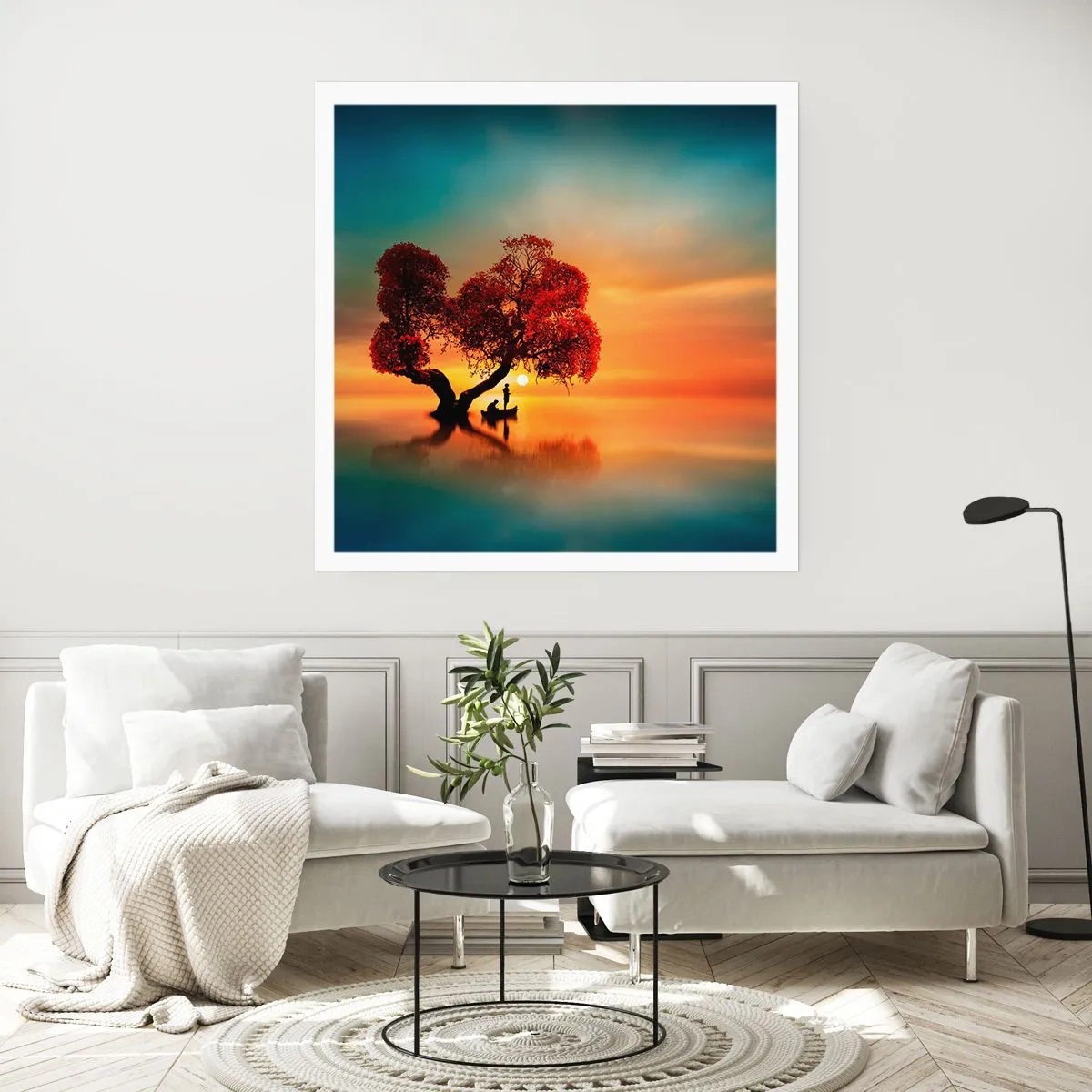 Poster - Lume îndepărtată și tăcută - 60x60 cm
