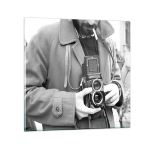 Tablou pe sticlă - În stilul retro - 50x50 cm