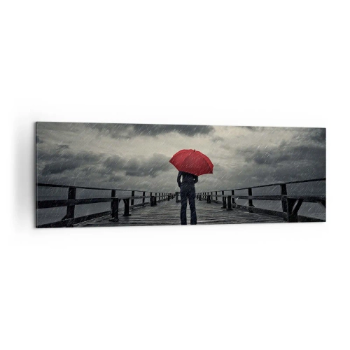 Tablou pe pânză - Nu e nimic dacă plouă - 160x50 cm