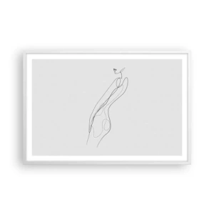 Poster în ramă albă - Abia o promisiune - 91x61 cm