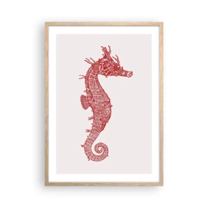 Poster în ramă de stejar deschis - Creatură complexă - 50x70 cm