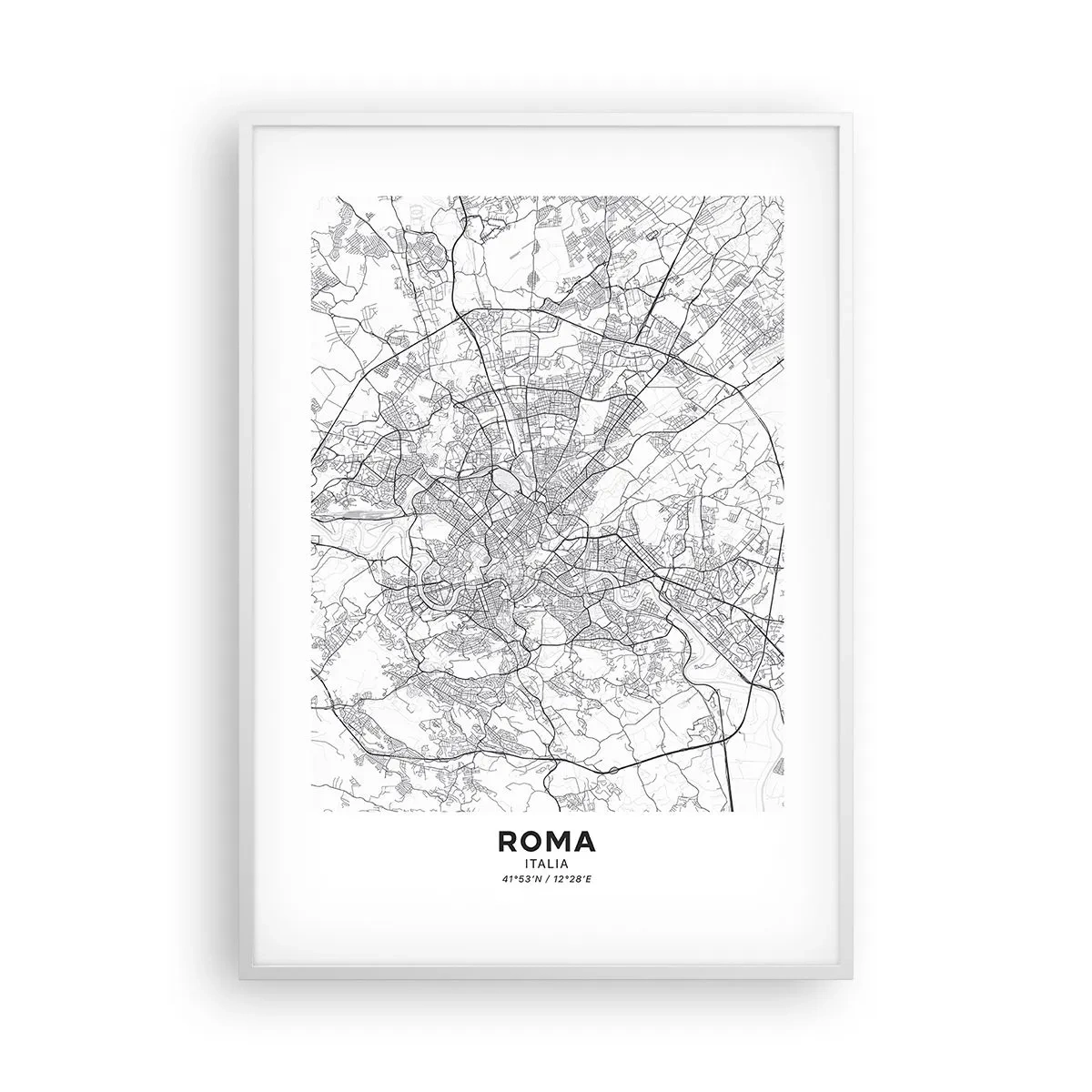 Poster în ramă albă - Cerc roman - 70x100 cm