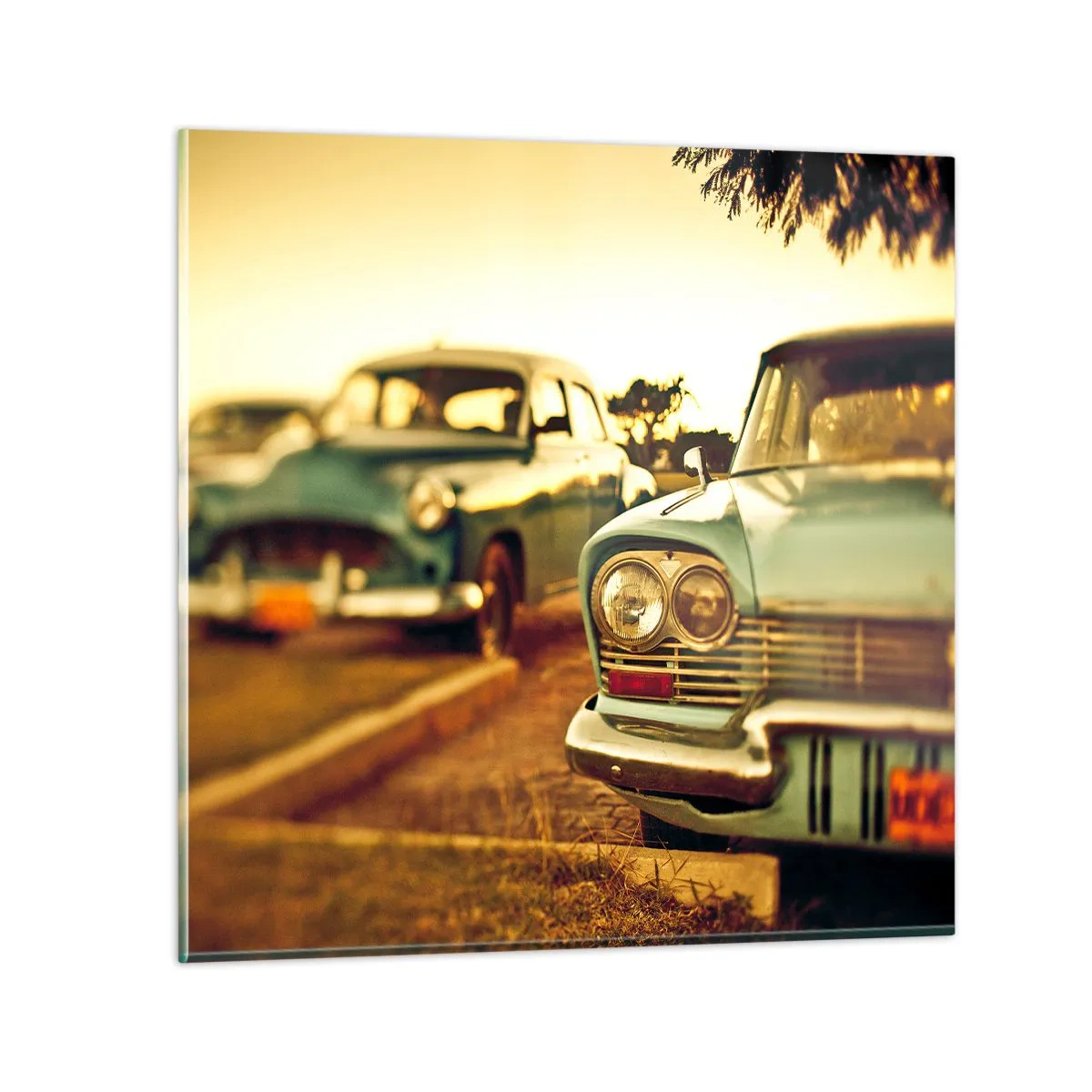 Tablou pe sticlă - Vom aștepta și vom vedea - 70x70 cm