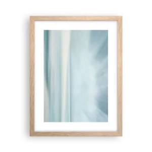 Poster în ramă de stejar deschis - Liniște până la orizont - 30x40 cm