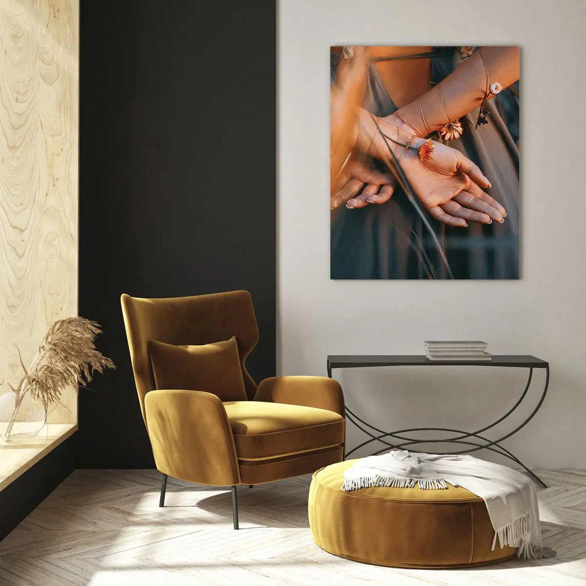 Tablou pe sticlă - Legată de natură - 50x70 cm