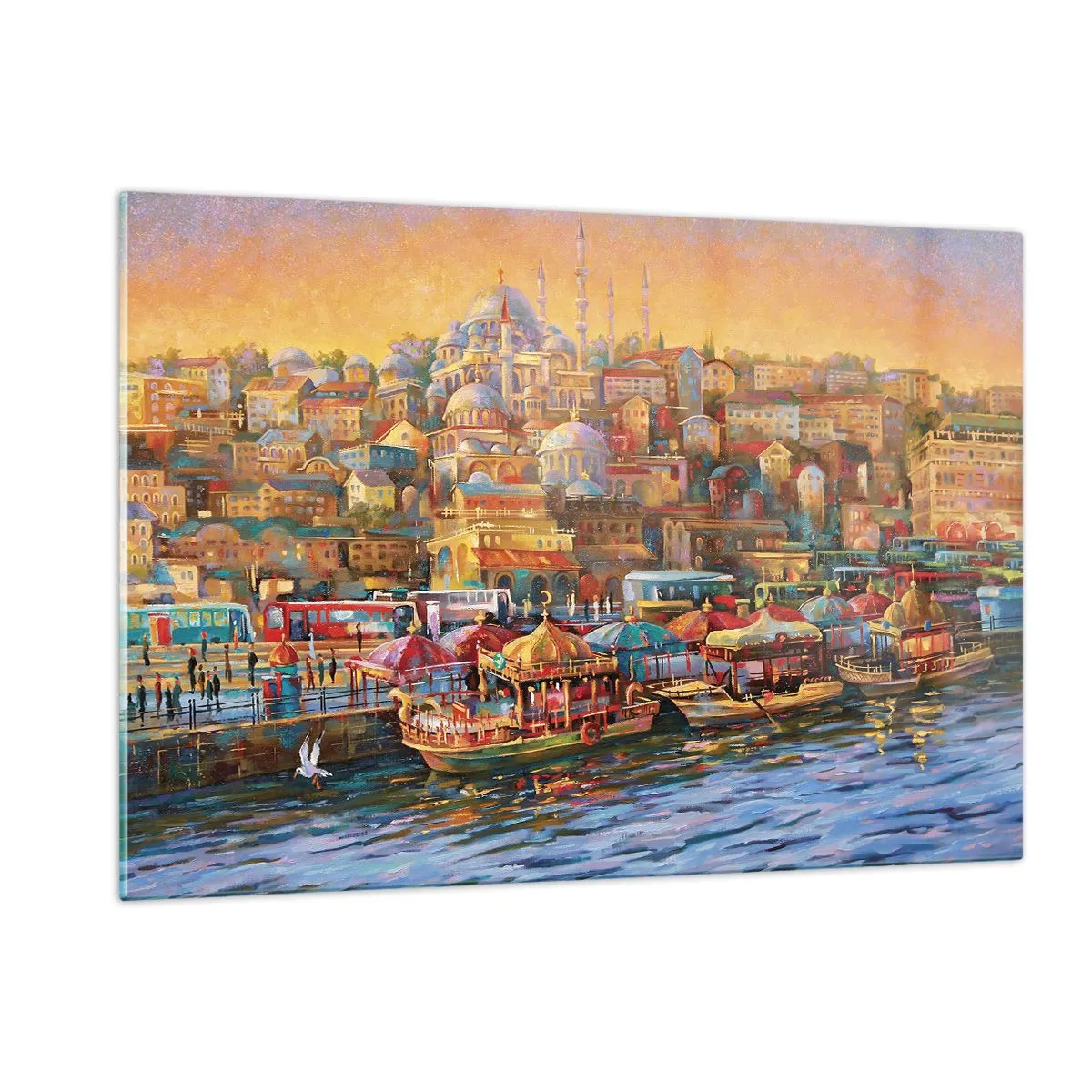 Tablou pe sticlă - O poveste din Istanbul - 120x80 cm