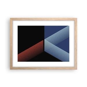 Poster în ramă de stejar deschis - O poveste simplă - 40x30 cm