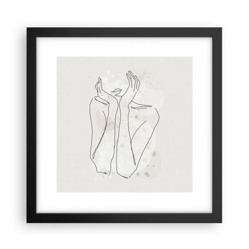 Poster în ramă neagră - Un moment pentru vis - 30x30 cm