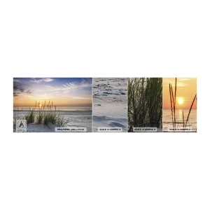 Mostră tapet autocolant Deluxe Sticker - Privește, gândește, simte - Peisaj, plajă, Mare - 100x30 cm