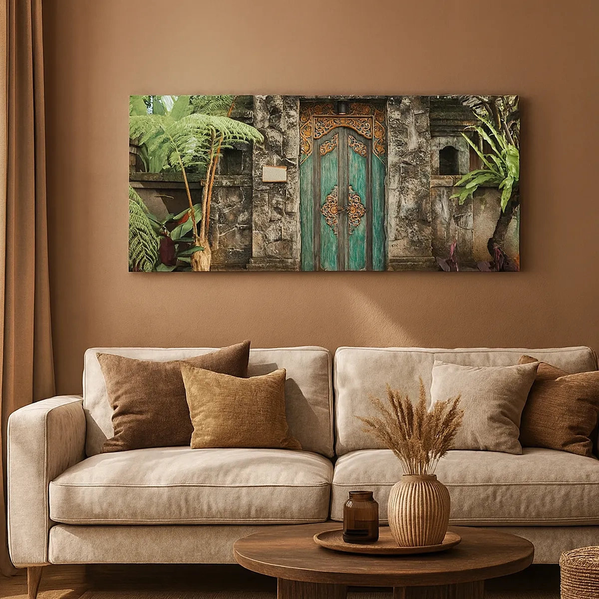 Tablou pe pânză - O ușă către o lume exotică - 30x30 cm