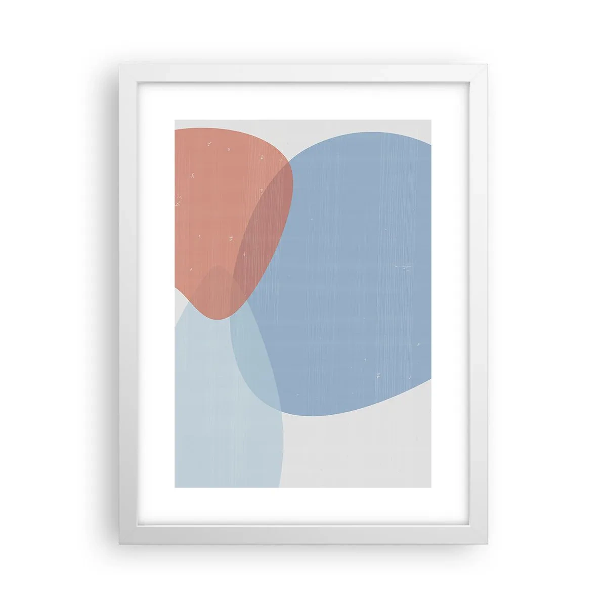 Poster în ramă albă - Relații pastelate - 30x40 cm
