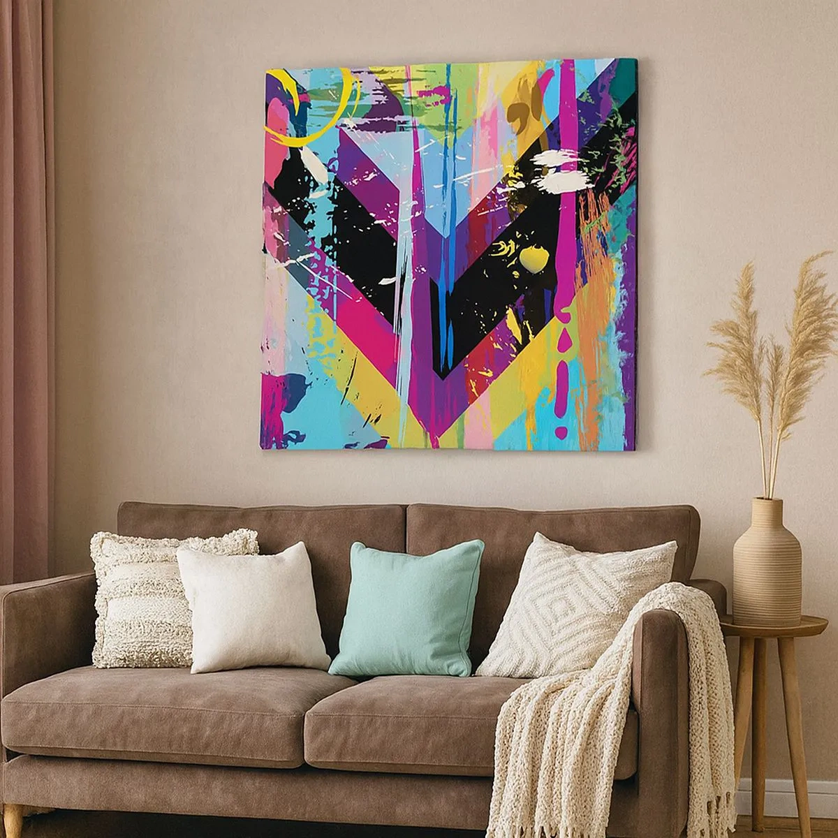 Tablou pe pânză - De sus în jos - 30x30 cm