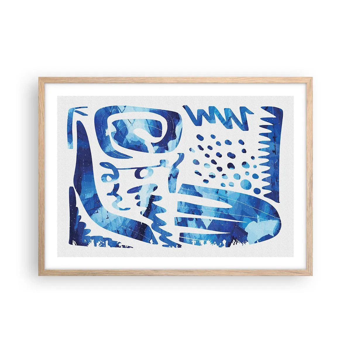 Poster în ramă de stejar deschis - Înapoi la rădăcini - 70x50 cm