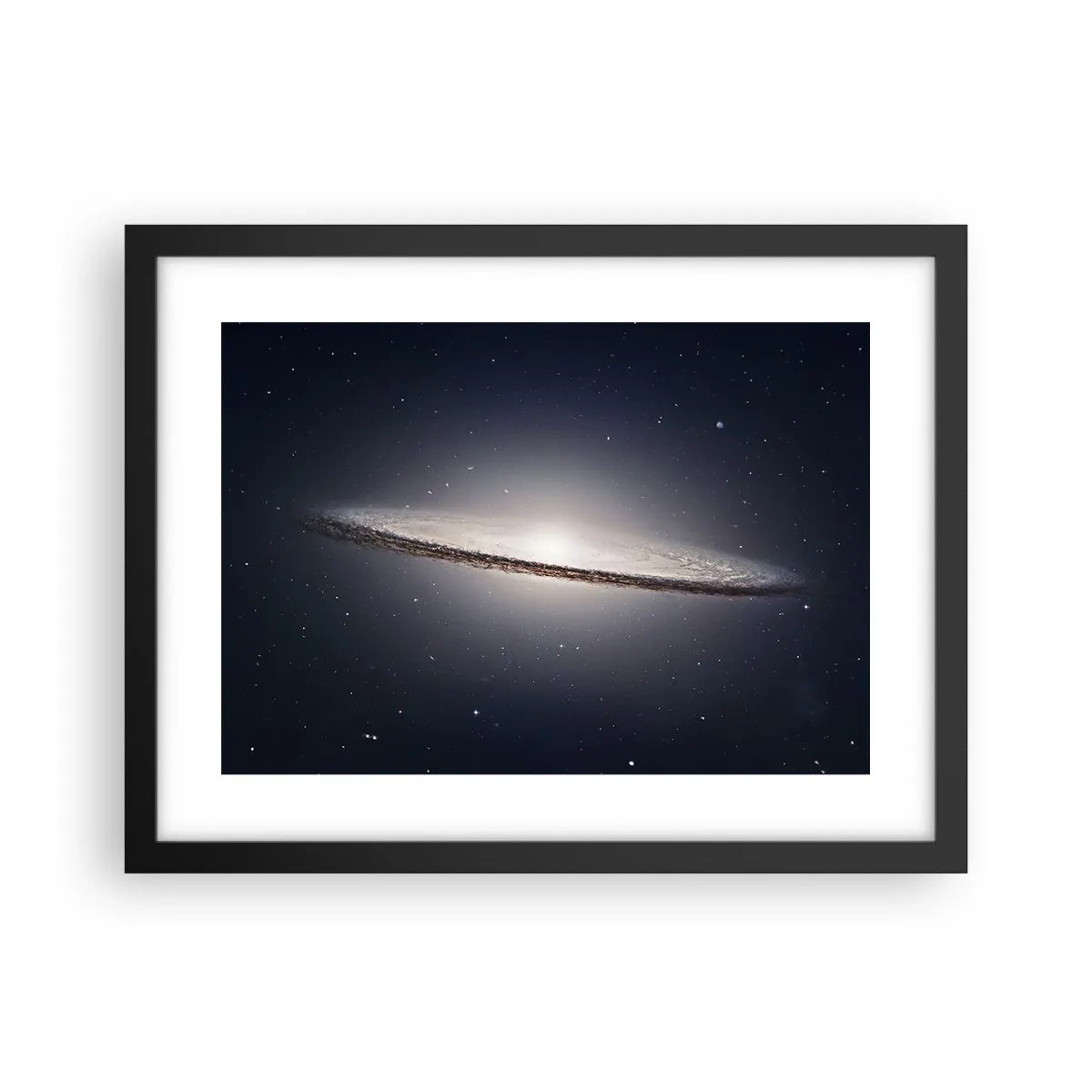 Poster în ramă neagră - Cu mult timp în urmă, într-o galaxie foarte, foarte îndepărtată... - 40x30 cm