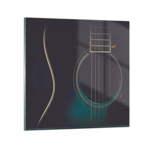 Tablou pe sticlă - O clipă înainte de a suna - 60x60 cm