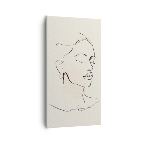 Tablou pe pânză - Cu o linie sigură - 55x100 cm
