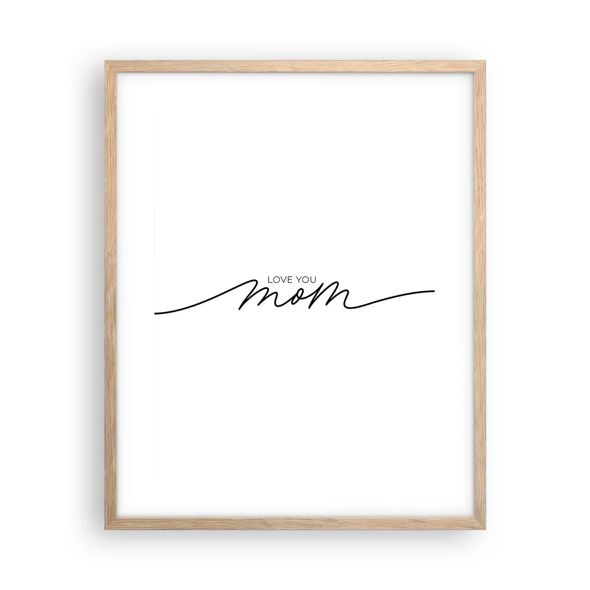 Poster în ramă de stejar deschis - Mare emoție - 40x50 cm