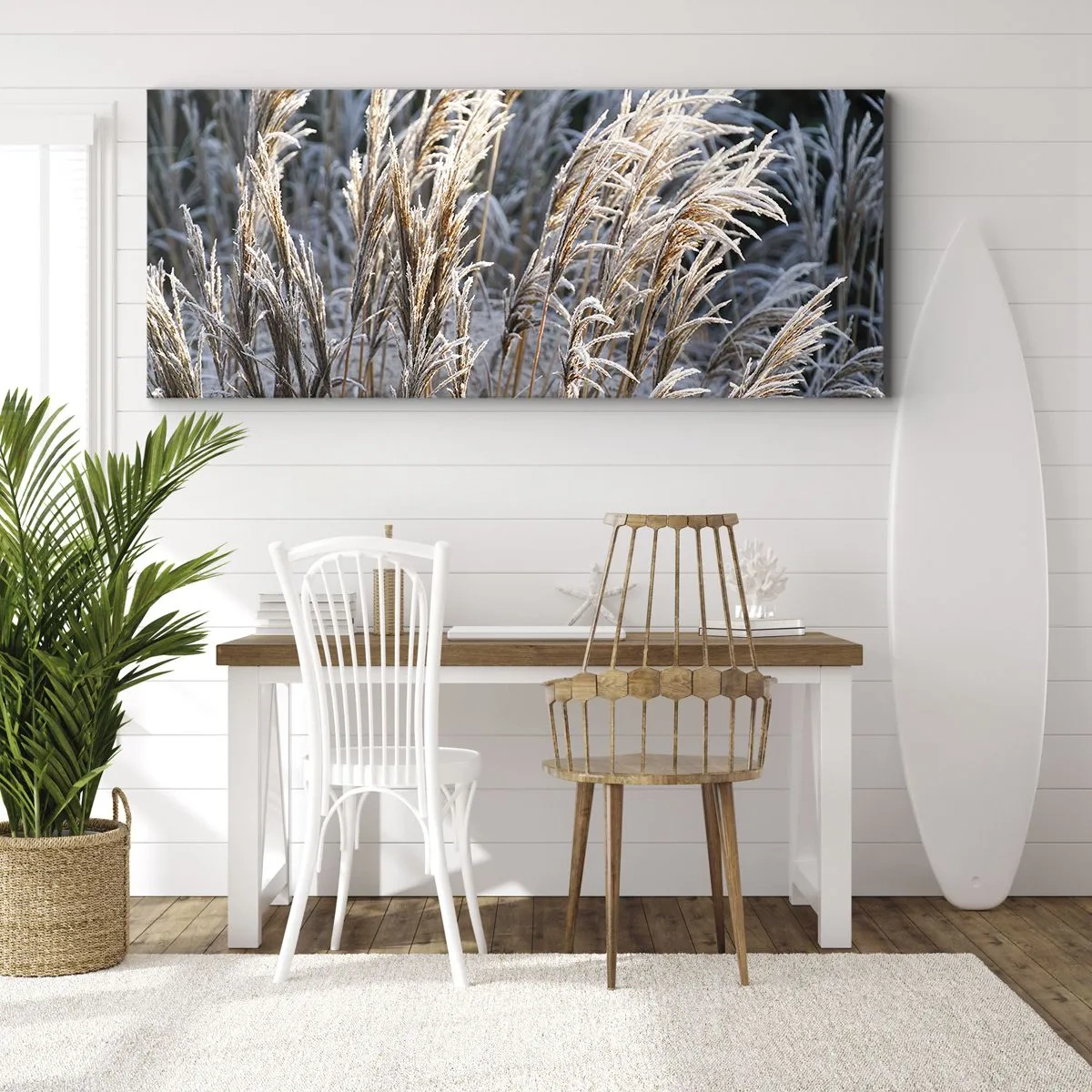 Tablou pe pânză - Împodobite cu brumă - 100x40 cm