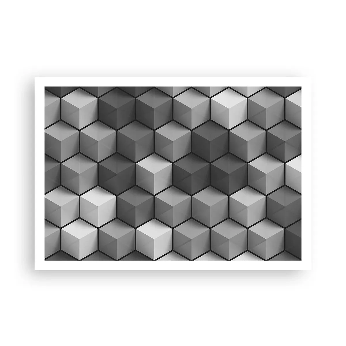Poster - Puzzle cubist - 100x70 cm
