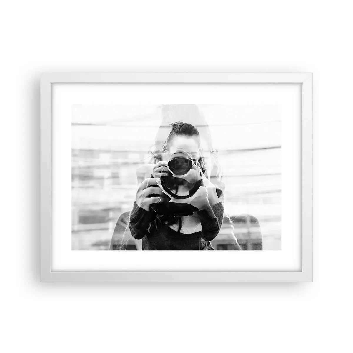 Poster în ramă albă - Creator și material - 40x30 cm