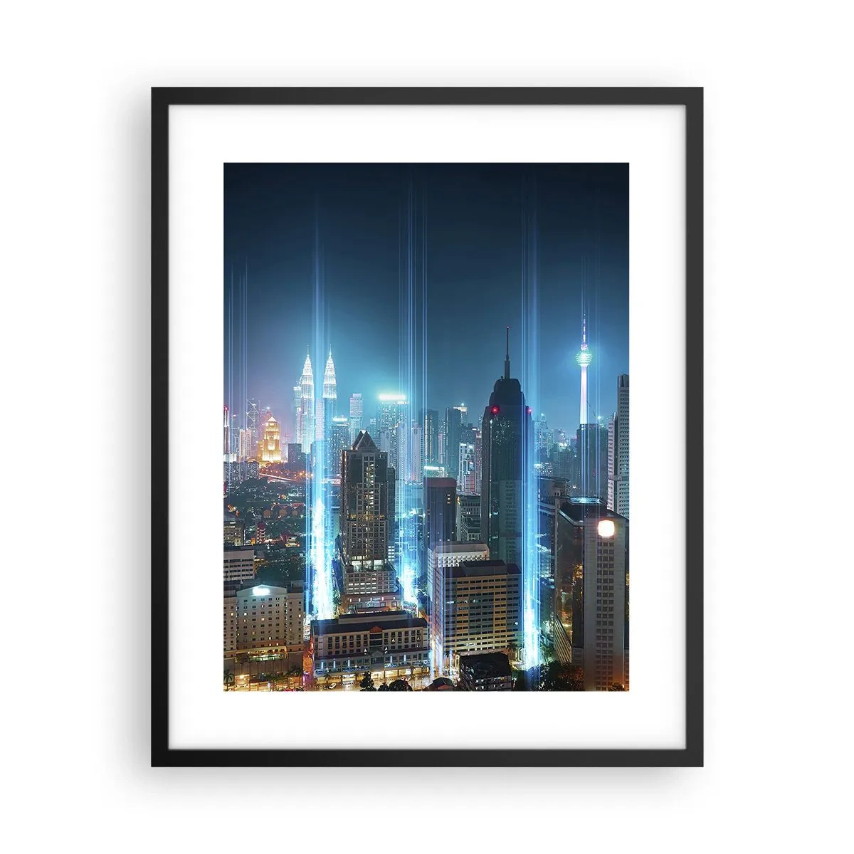 Poster în ramă neagră - Prin Berlin spre cer - 40x50 cm