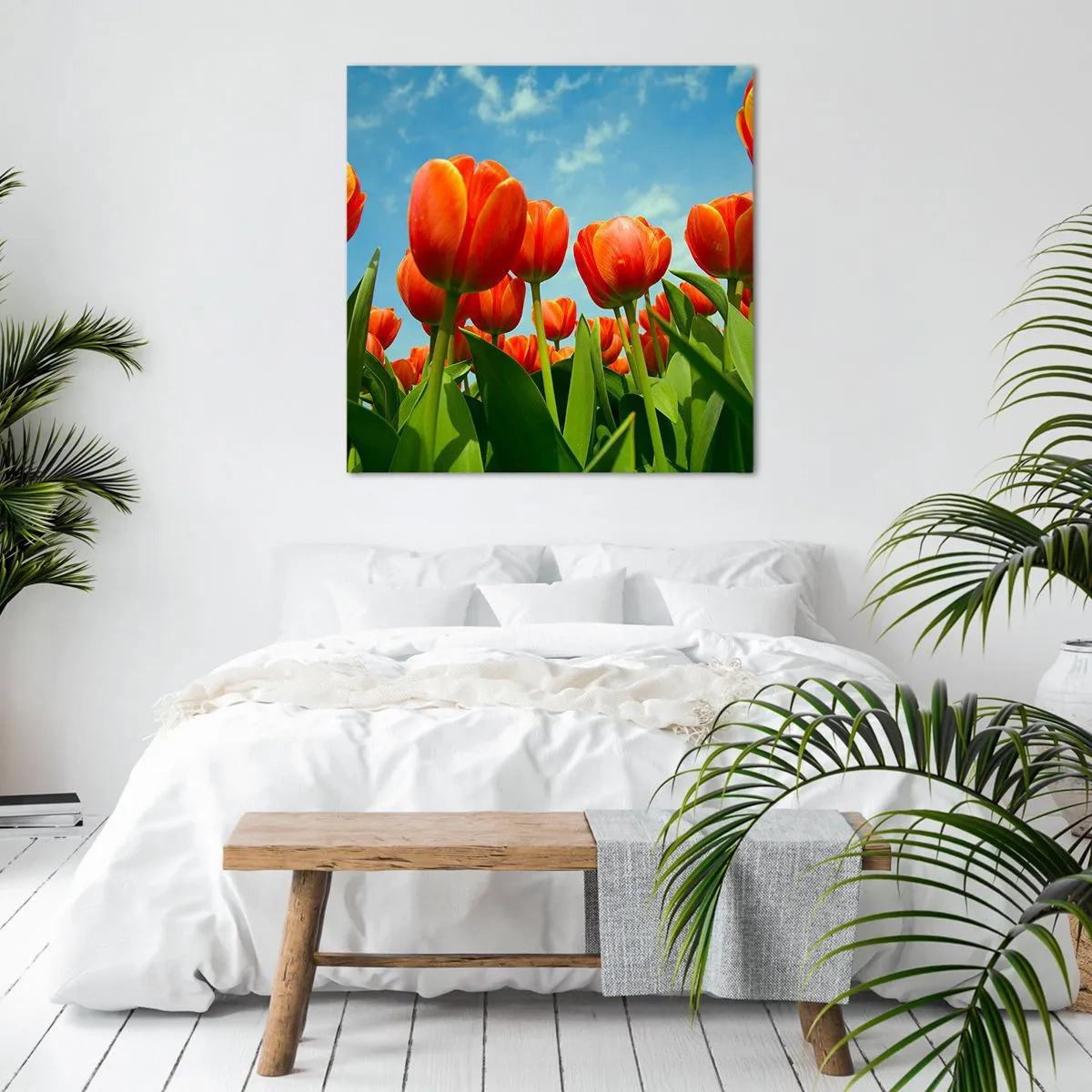 Tablou pe pânză - Doar cerul albastru - 60x60 cm