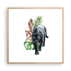 Poster în ramă de stejar deschis - Sălbăticia inimii - 60x60 cm