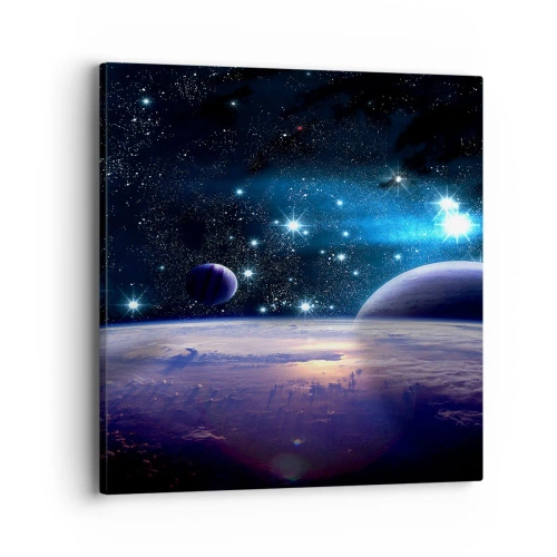 Tablou pe pânză - Tot singuri? - 40x40 cm