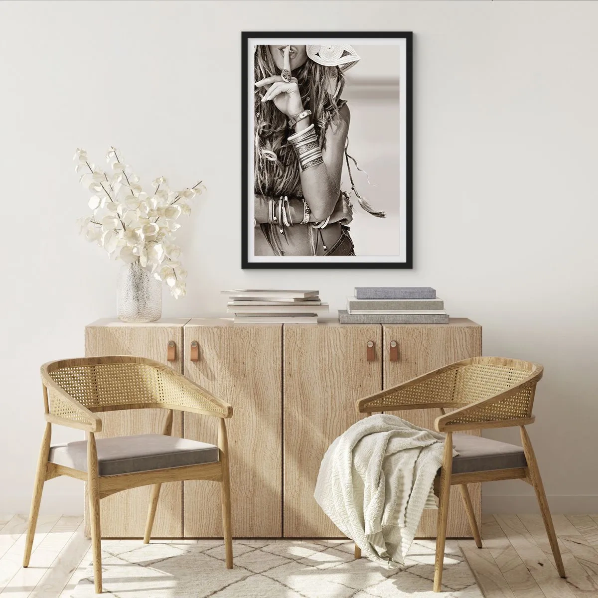 Poster în ramă neagră - Ca o fată - 70x100 cm