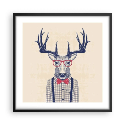 Poster în ramă neagră - O extravaganță jucăușă - 50x50 cm