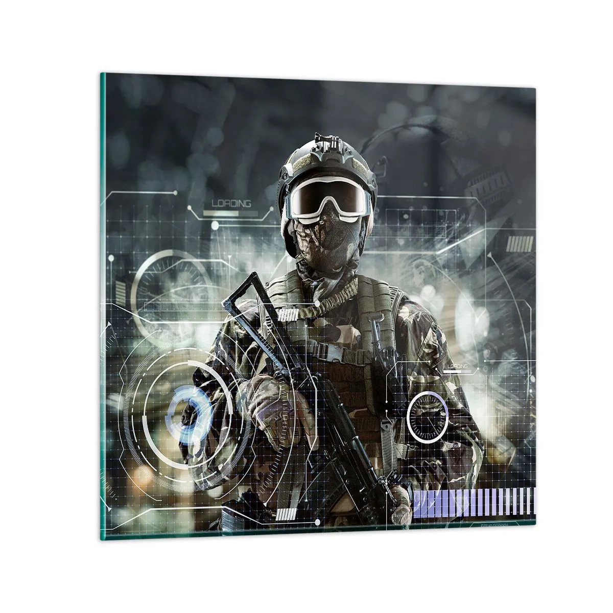 Tablou pe sticlă - Putere la putere - 60x60 cm