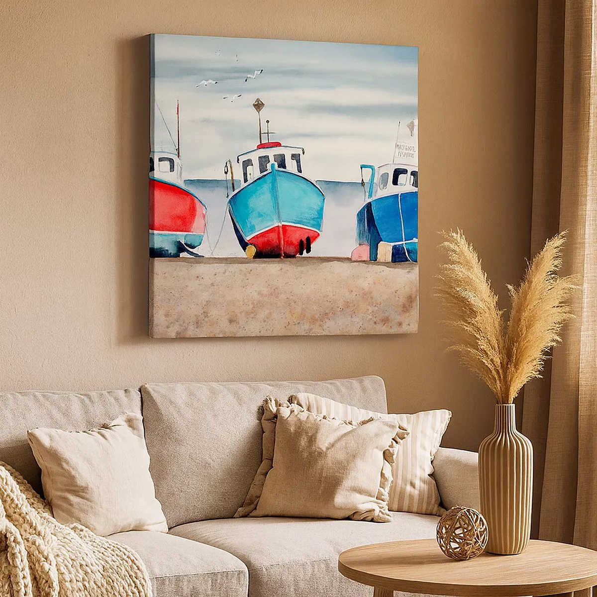 Tablou pe pânză - Gata pentru pescuit - 30x30 cm