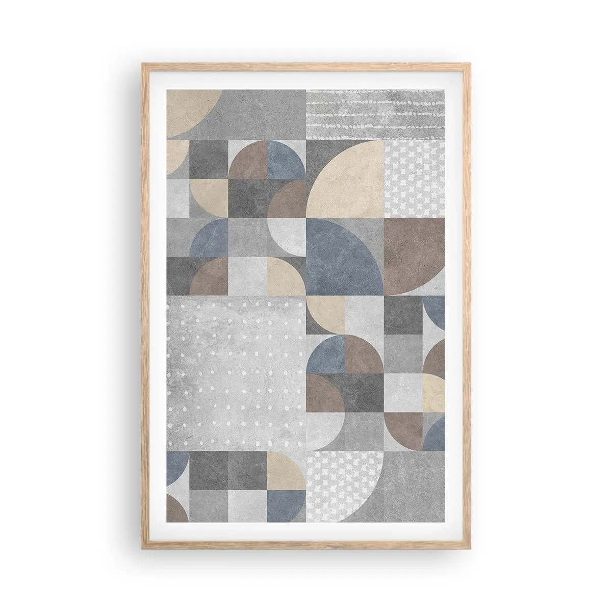 Poster în ramă de stejar deschis - Fantezie ceramică - 61x91 cm