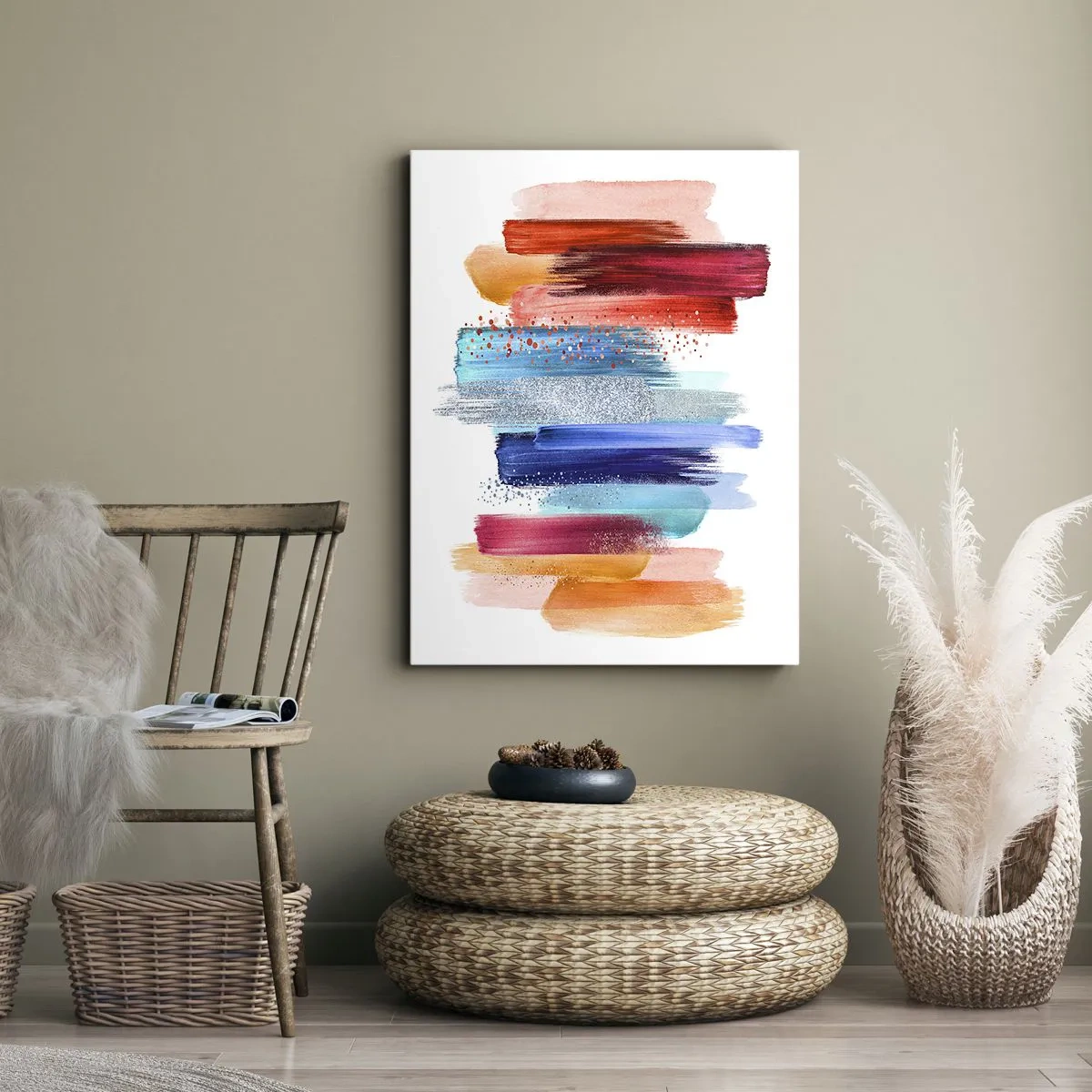 Tablou pe pânză - Sus și jos - 55x100 cm