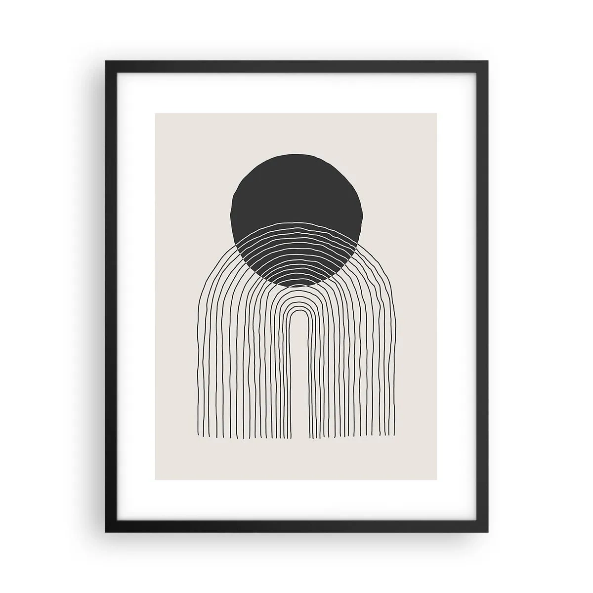 Poster în ramă neagră - Tremurând și încrezător - 40x50 cm