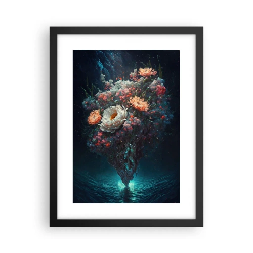 Poster în ramă neagră - Grădină ciudată - 30x40 cm