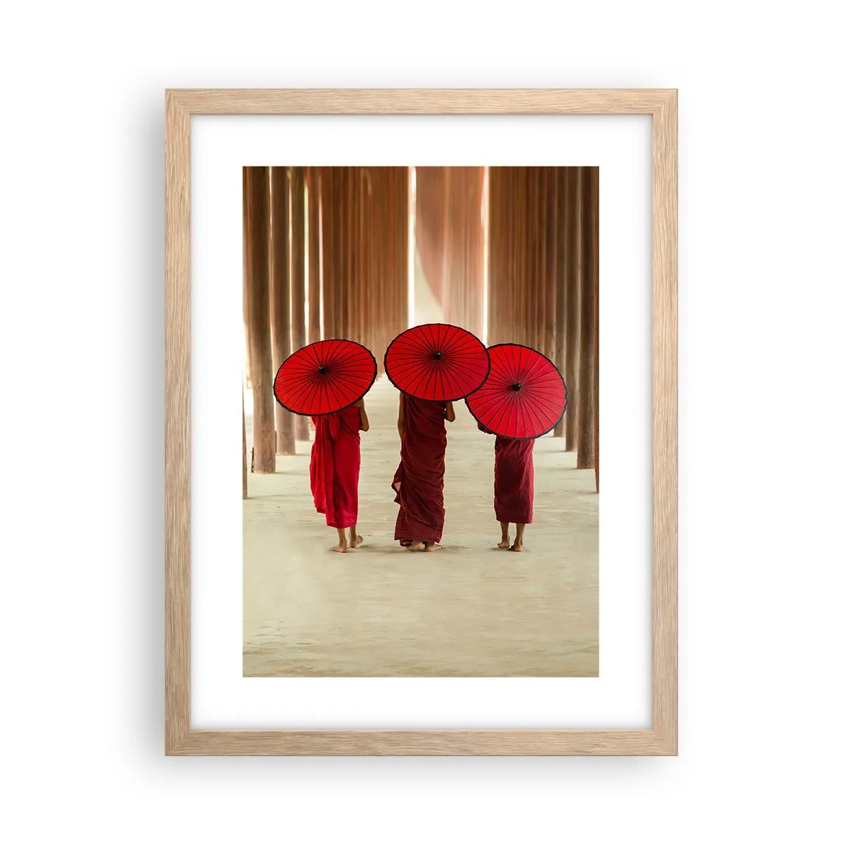 Poster în ramă de stejar deschis - Pe drumul spre Tărâmul Pur - 30x40 cm