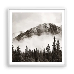 Poster în ramă albă - Stăpânul de granit - 60x60 cm