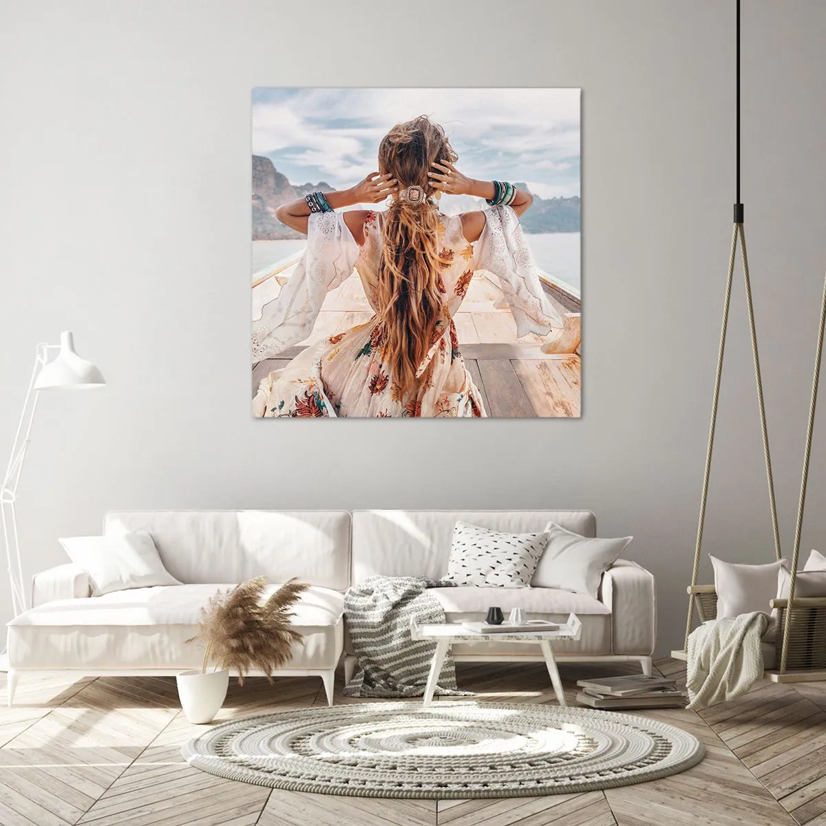 Tablou pe pânză - Pe drumul spre fericire - 70x70 cm