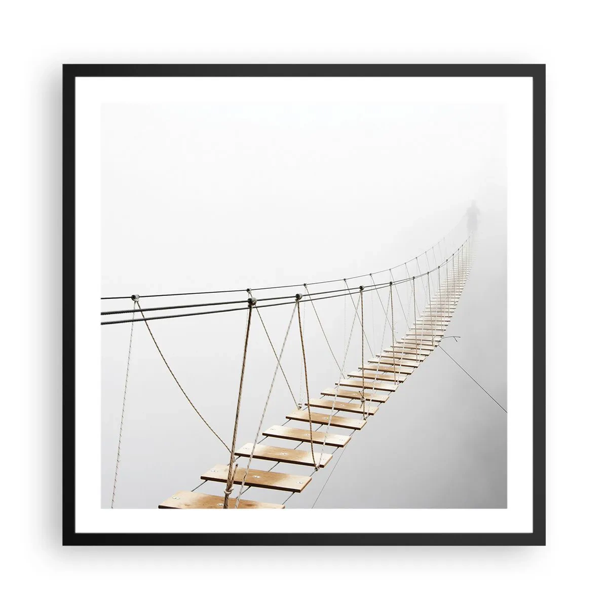 Poster în ramă neagră - Unde te va duce? - 60x60 cm