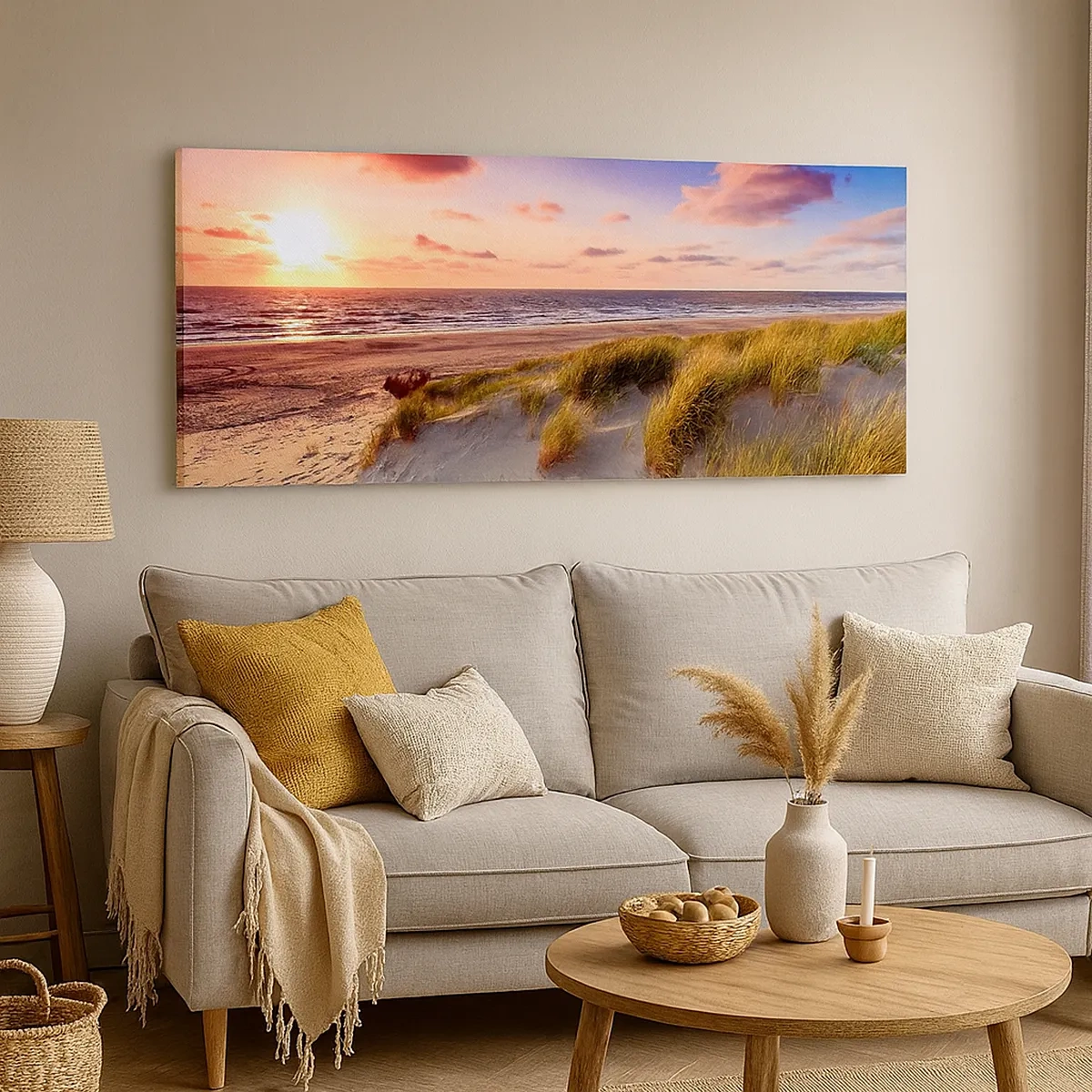 Tablou pe pânză - Deja aerul de vară miroase - 30x30 cm