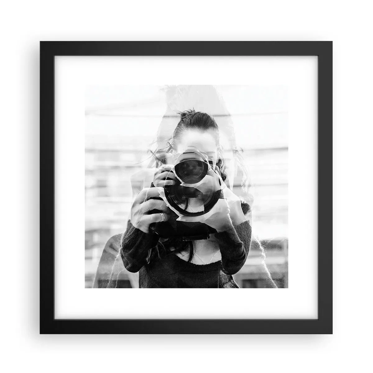 Poster în ramă neagră - Creator și material - 30x30 cm