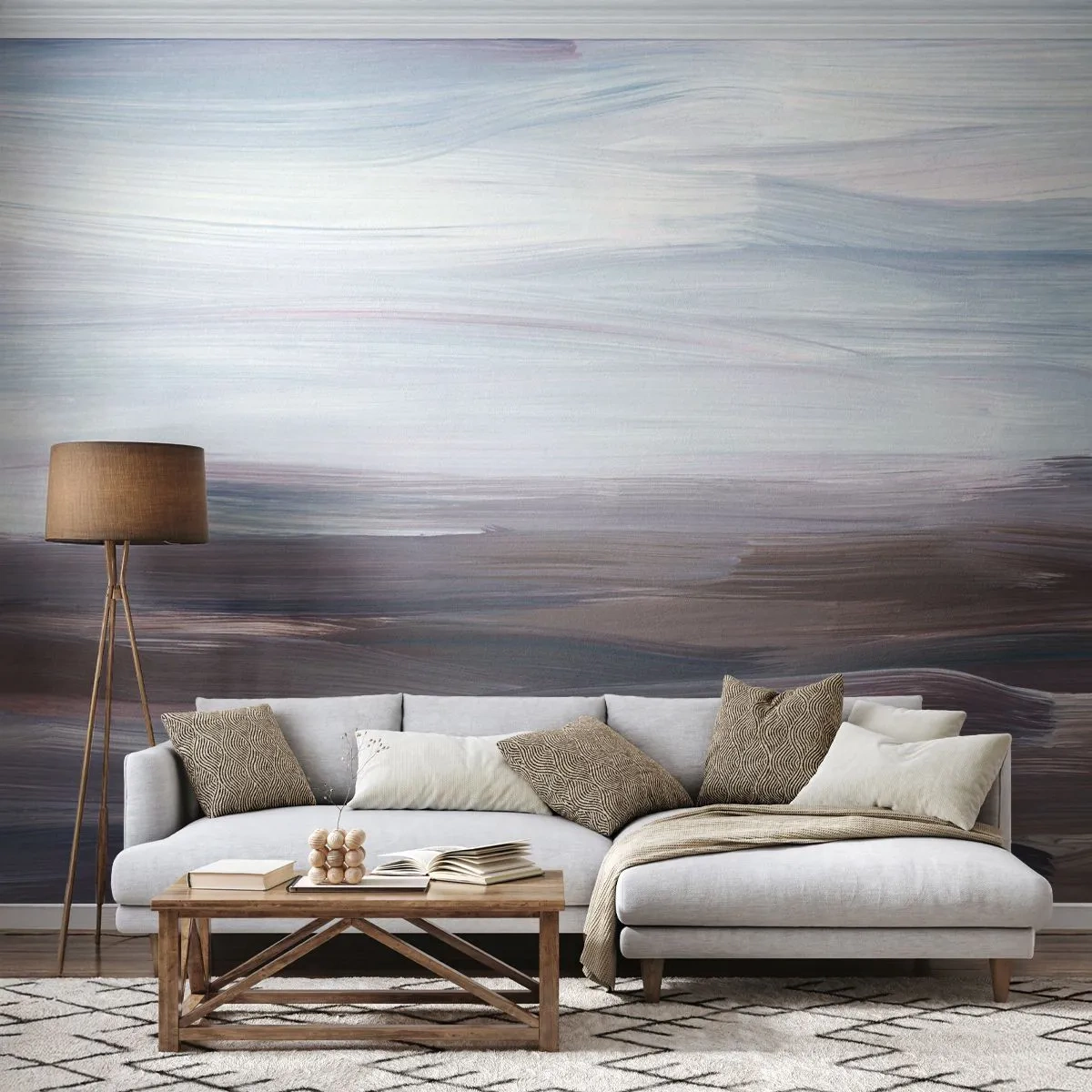 Tapet Standard Eco - Elemente: apă - A picta, Bucată, Minimalism - 150x105 cm