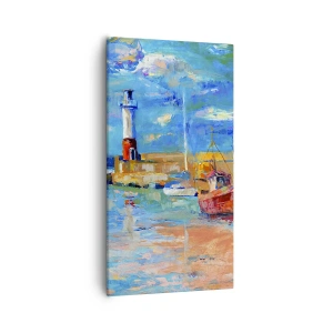 Tablou pe pânză - După-amiază în golful de curcubeu - 55x100 cm