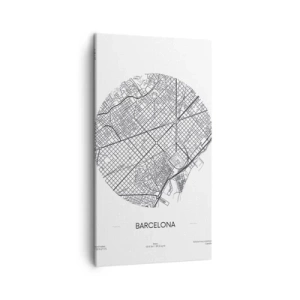 Tablou pe pânză - Anatomia Barcelonei - 45x80 cm
