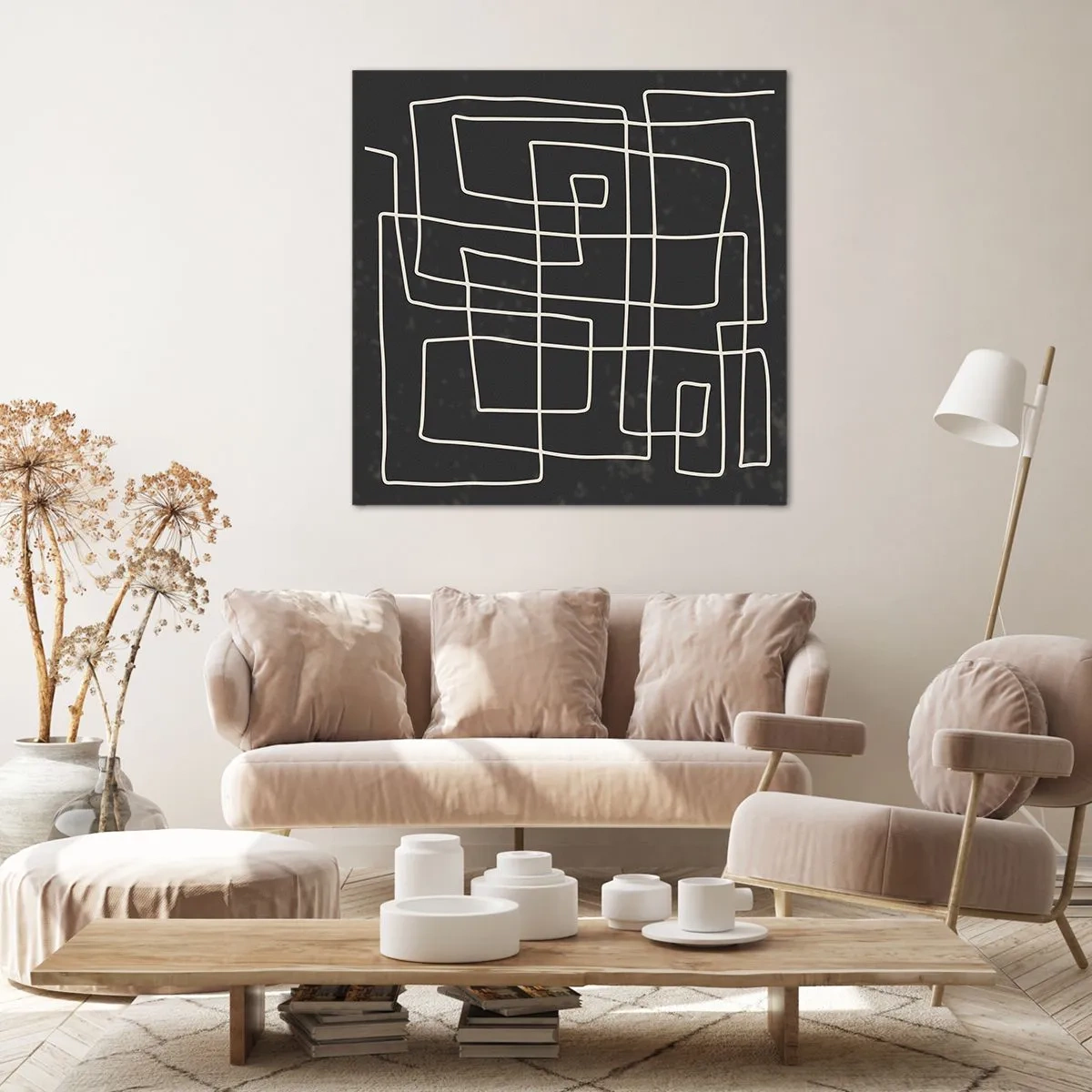 Tablou pe pânză - Nu atât de simplu - 70x70 cm